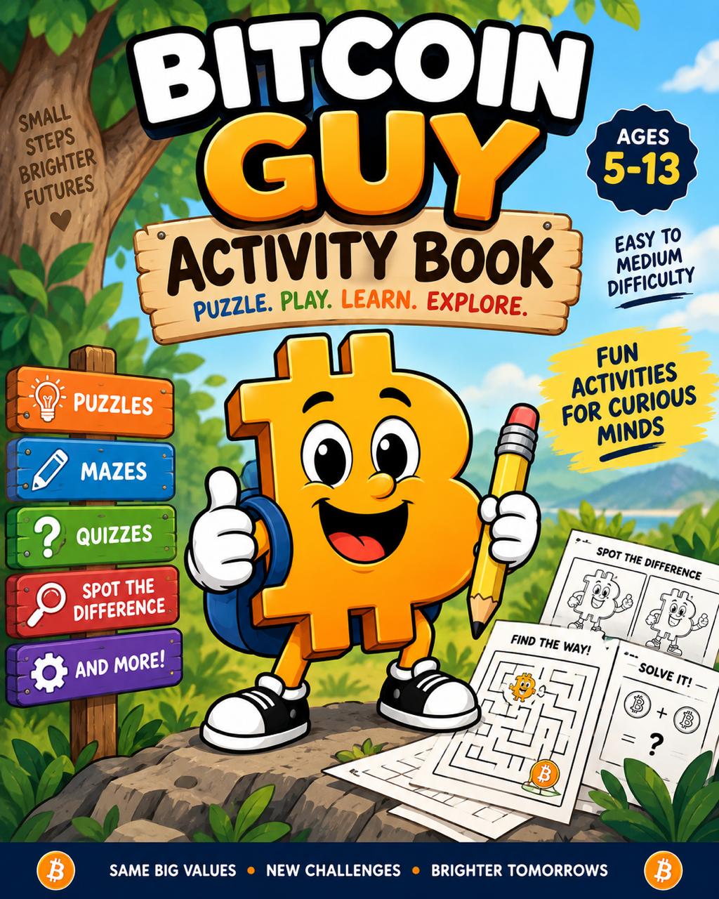 Bitcoin Guy Activity Book cover